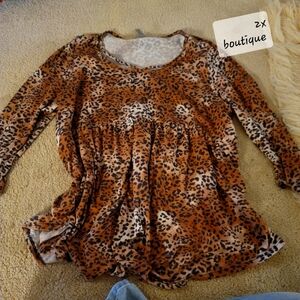 Boutique Leopard Top